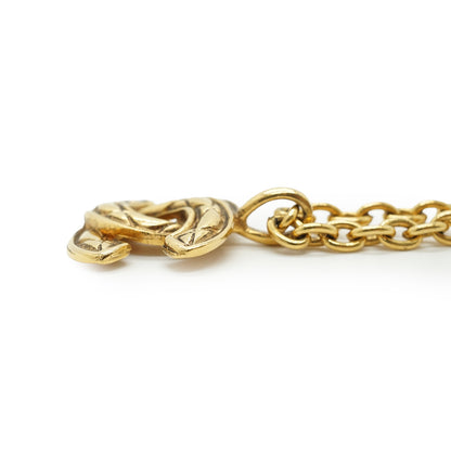 Vintage Small CC Matelasse Pendant Necklace