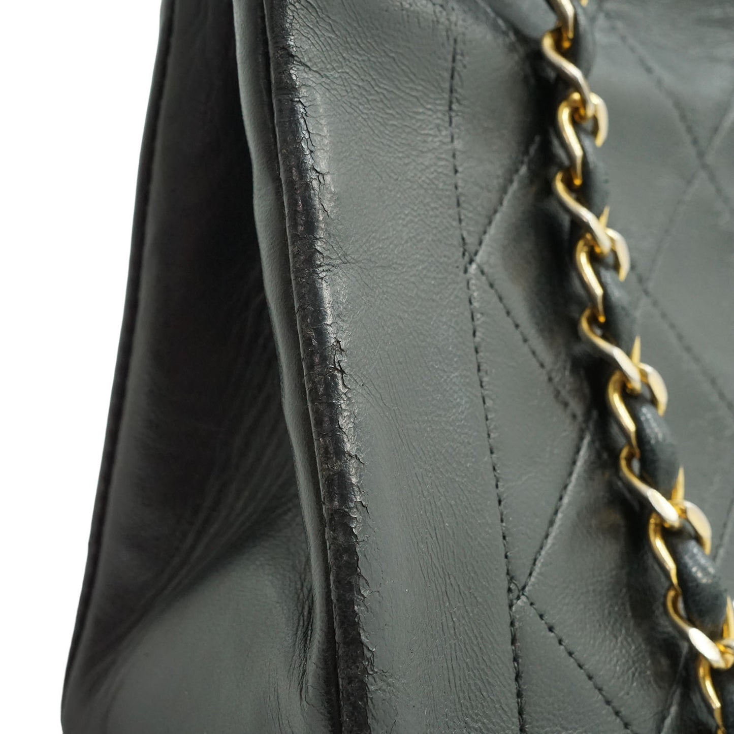 Vintage Lambskin Matelasse Diana 22 Flap Chain Shoulder Bag
