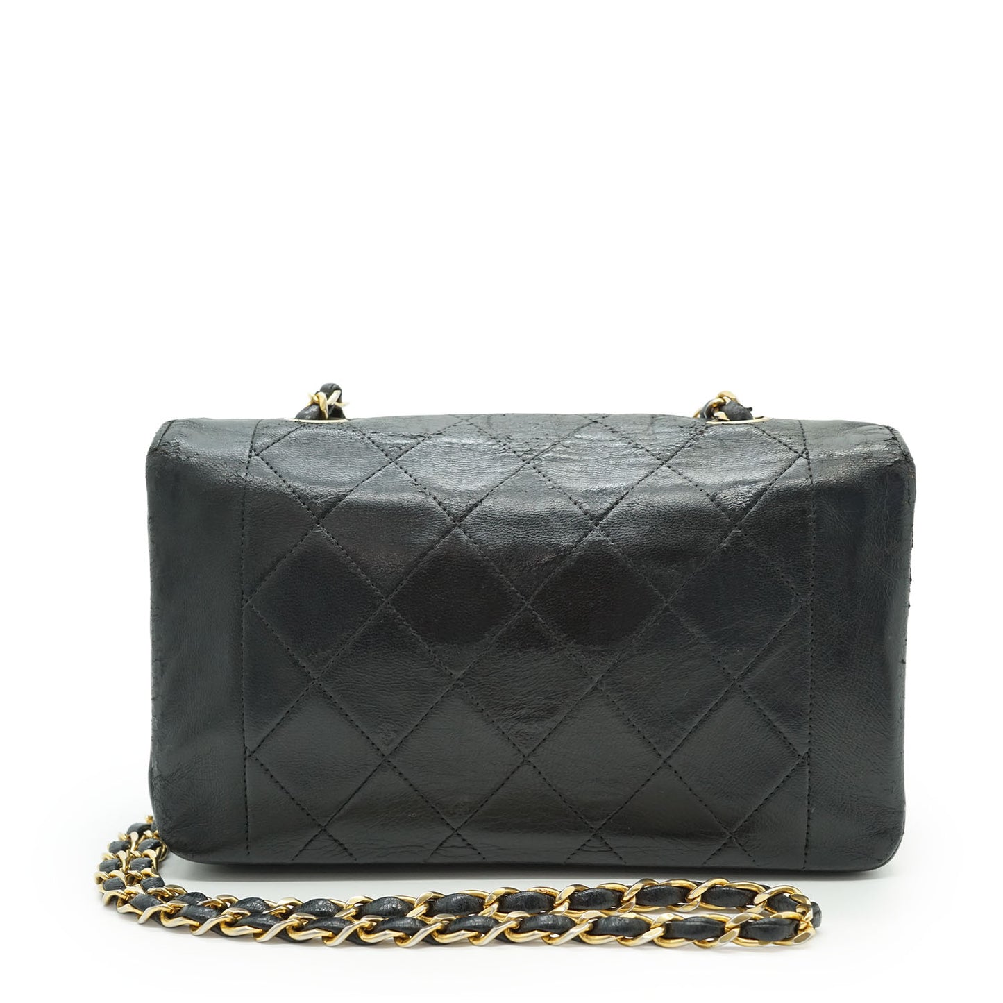 Vintage Lambskin Matelasse Diana 22 Flap Chain Shoulder Bag