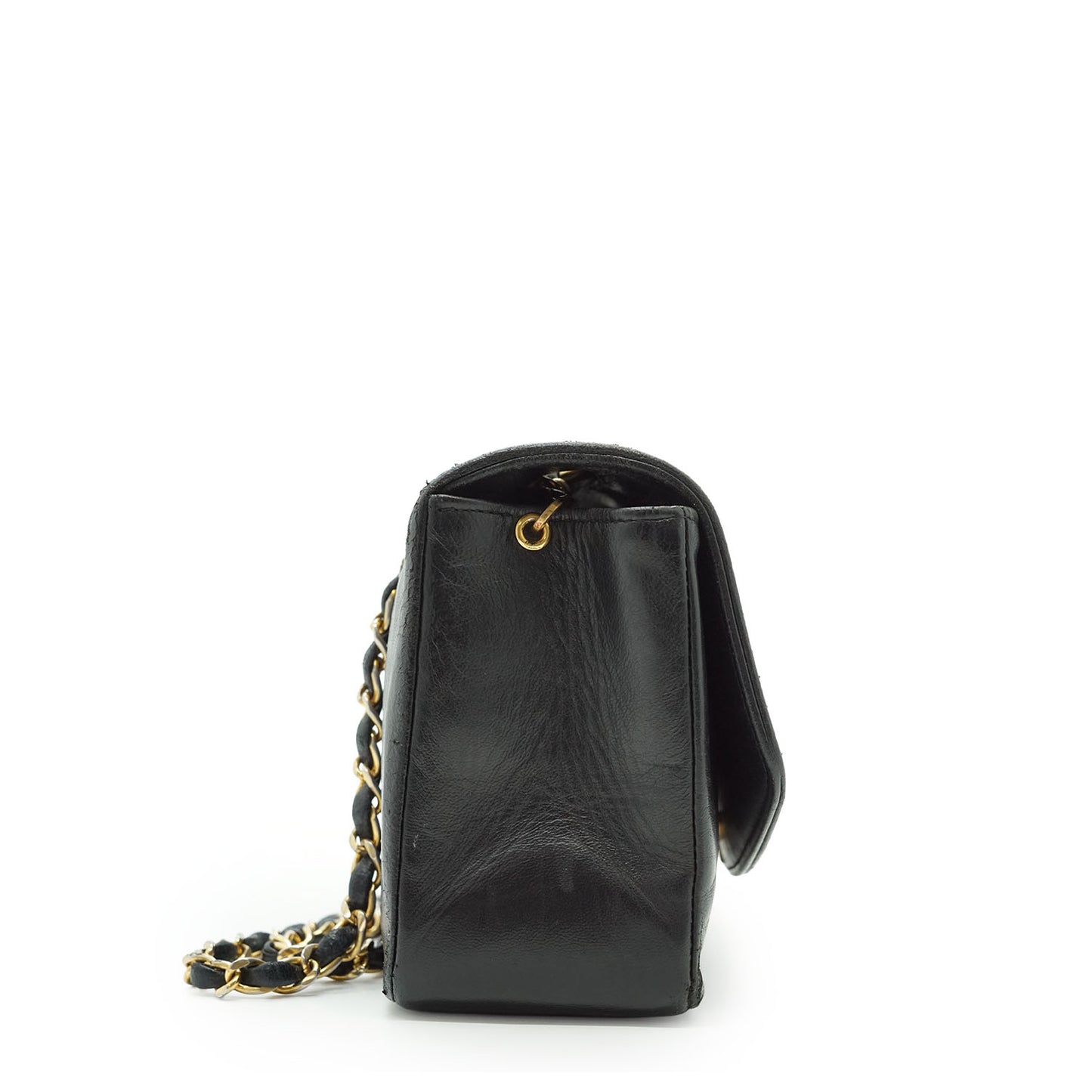 Vintage Lambskin Matelasse Diana 22 Flap Chain Shoulder Bag
