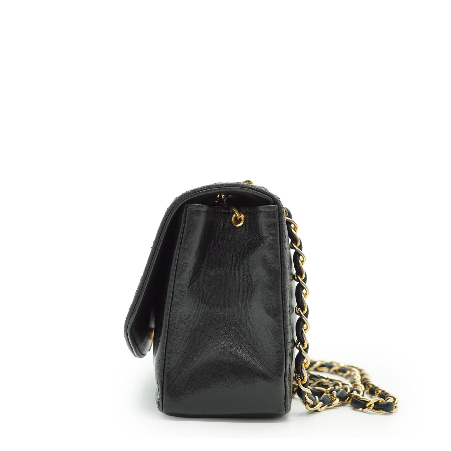 Vintage Lambskin Matelasse Diana 22 Flap Chain Shoulder Bag