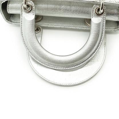 Lady Dior My ABCDior Cannage Metallic Lambskin Small