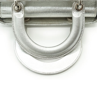 Lady Dior My ABCDior Cannage Metallic Lambskin Small