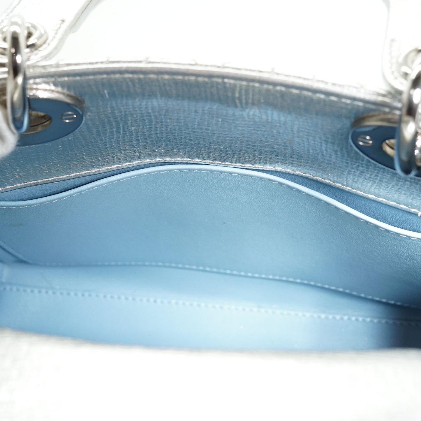 Lady Dior My ABCDior Cannage Metallic Lambskin Small