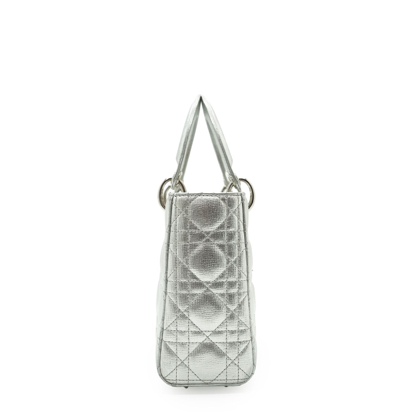 Lady Dior My ABCDior Cannage Metallic Lambskin Small