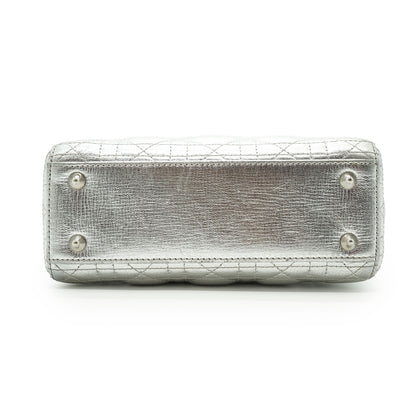 Lady Dior My ABCDior Cannage Metallic Lambskin Small