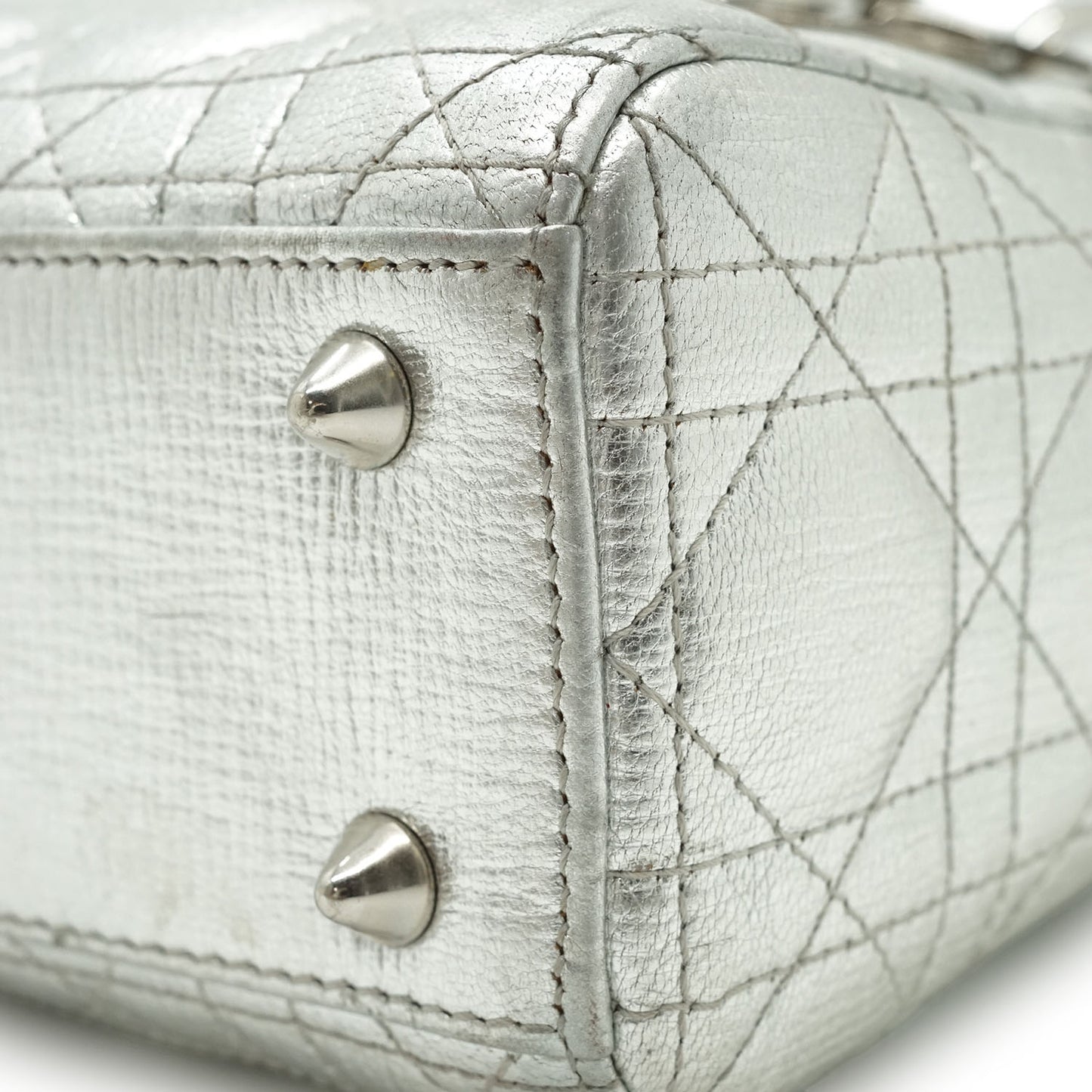 Lady Dior My ABCDior Cannage Metallic Lambskin Small