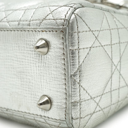 Lady Dior My ABCDior Cannage Metallic Lambskin Small