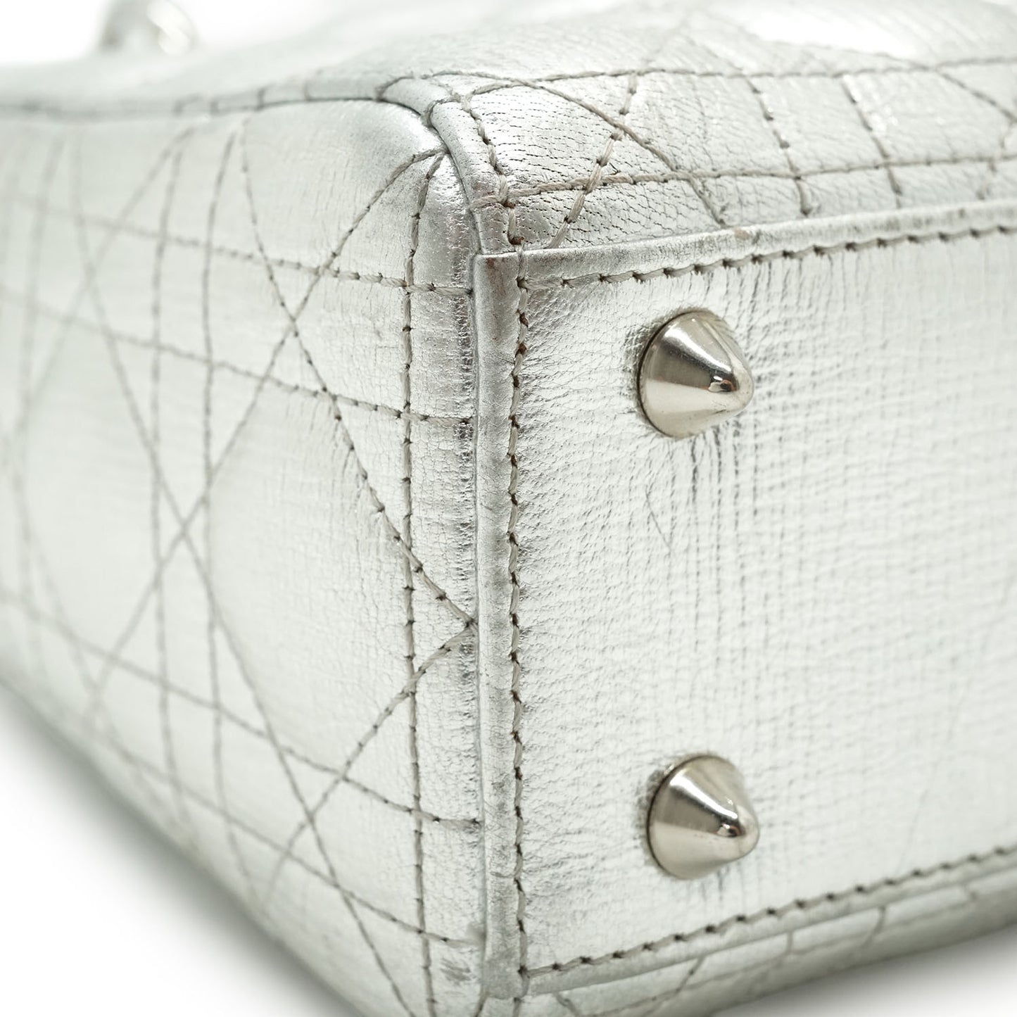 Lady Dior My ABCDior Cannage Metallic Lambskin Small