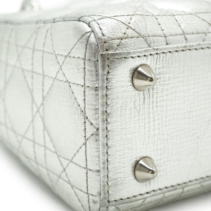 Lady Dior My ABCDior Cannage Metallic Lambskin Small