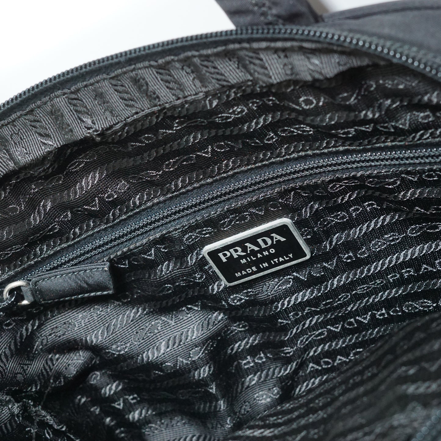 Vintage Tessuto Nylon Small Boston Bag