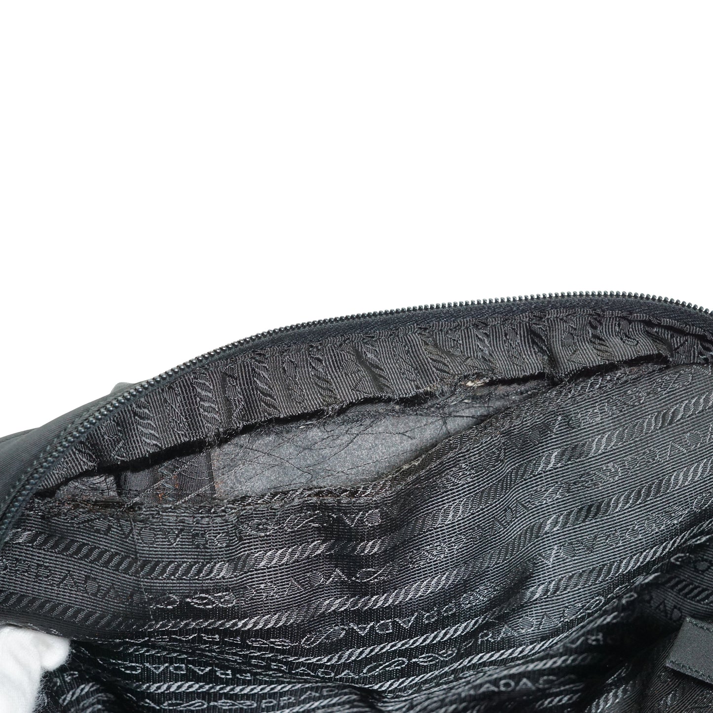 Vintage Tessuto Nylon Small Boston Bag