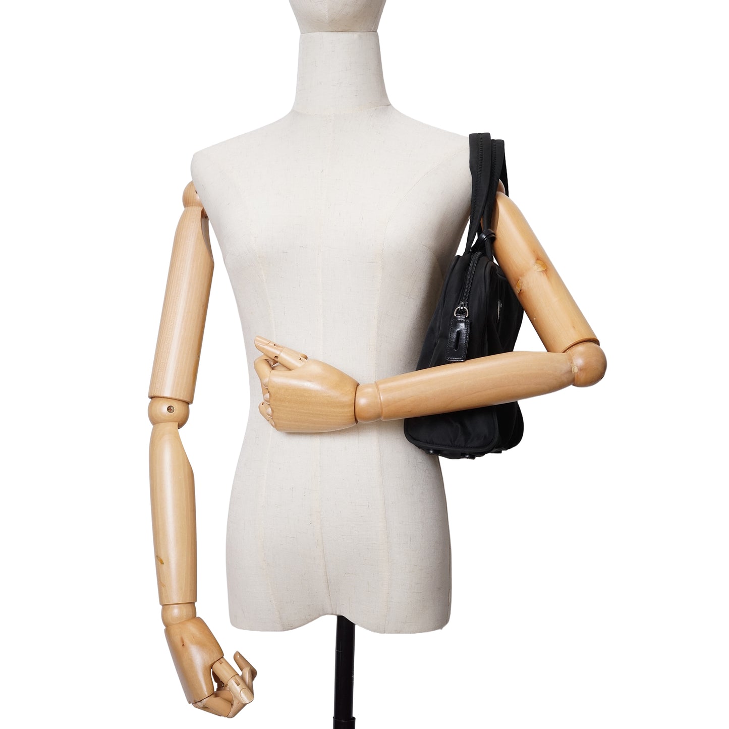 Vintage Tessuto Nylon Small Boston Bag