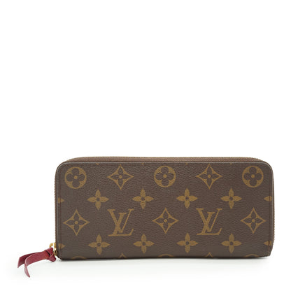 Monogram Portefeuille Clemence Fuchsia Long Wallet