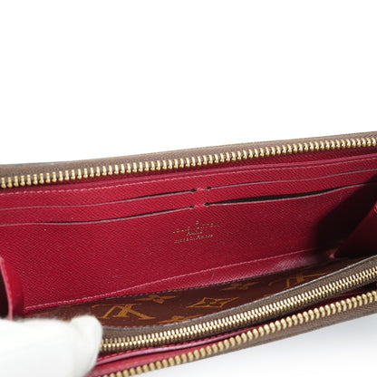 Monogram Portefeuille Clemence Fuchsia Long Wallet