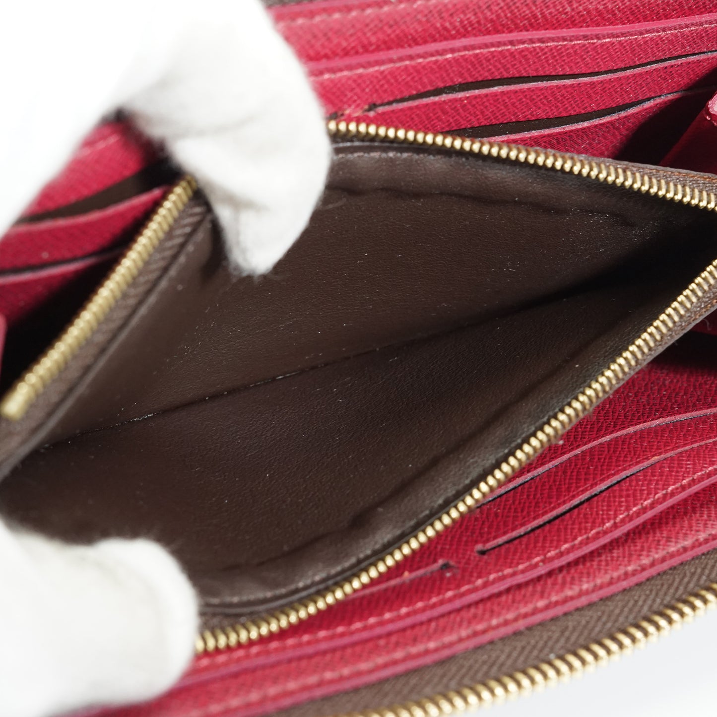 Monogram Portefeuille Clemence Fuchsia Long Wallet