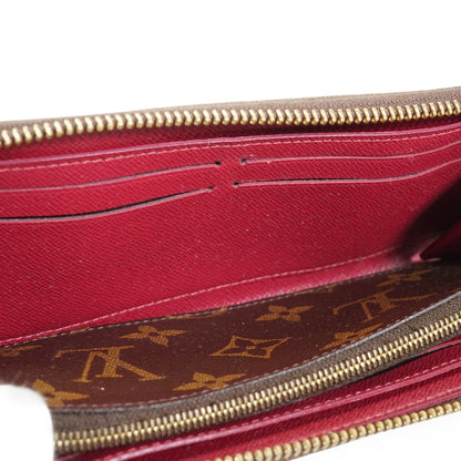 Monogram Portefeuille Clemence Fuchsia Long Wallet