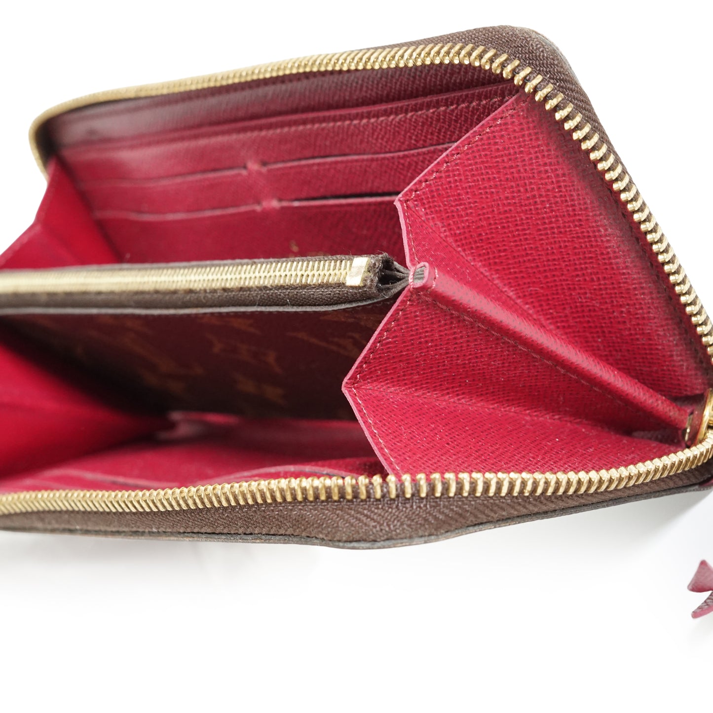 Monogram Portefeuille Clemence Fuchsia Long Wallet