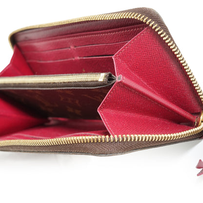 Monogram Portefeuille Clemence Fuchsia Long Wallet