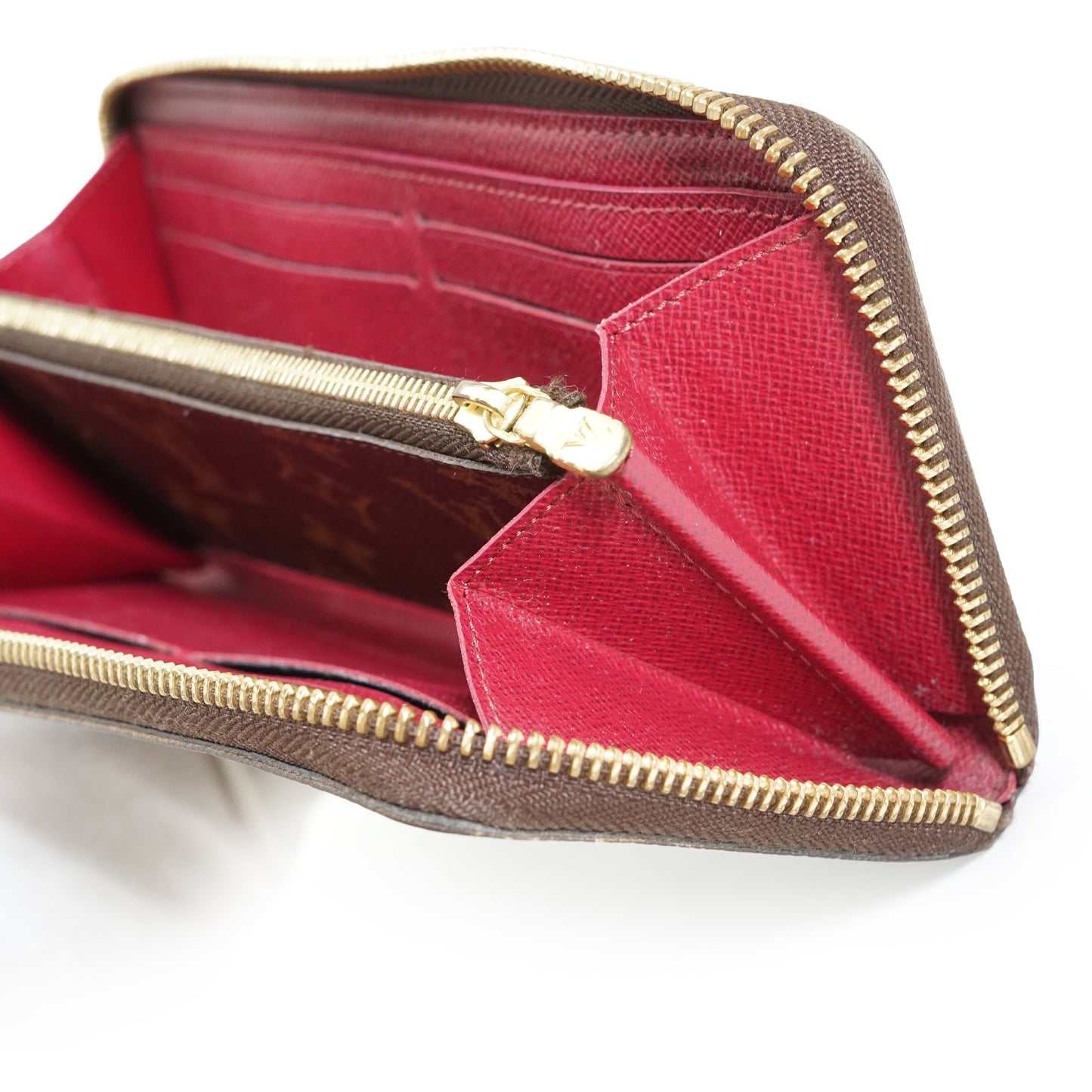 Monogram Portefeuille Clemence Fuchsia Long Wallet