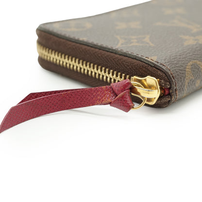 Monogram Portefeuille Clemence Fuchsia Long Wallet