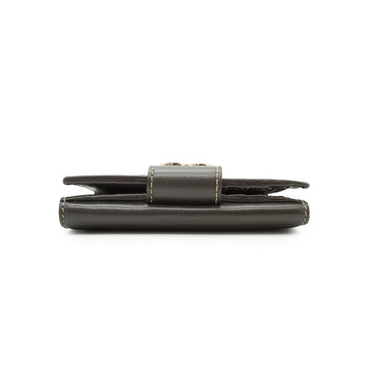 GG Canvas Heart Snap Bifold Compact Wallet