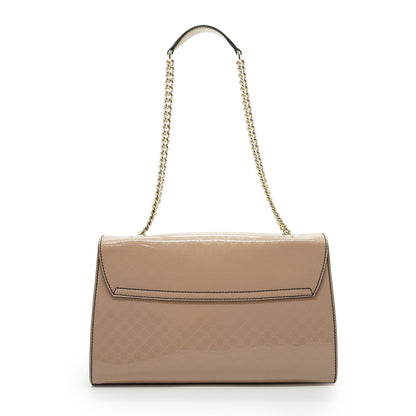 Guccissima Emily Bicolor Patent Leather Tassel Chain Shoulder Bag Japan Exclusive