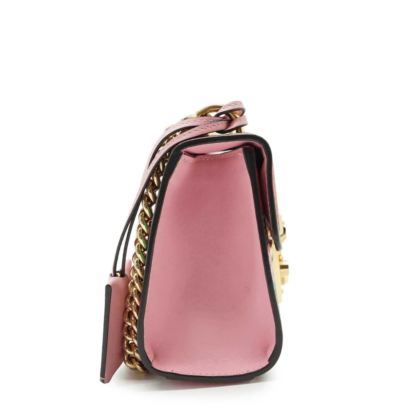 GG Supreme Strawberry Padlock Small Chain Shoulder Bag