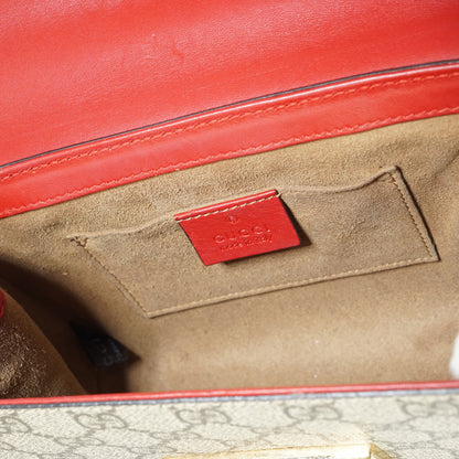GG Supreme Coated Canvas Padlock Small Chain Shoulder Bag
