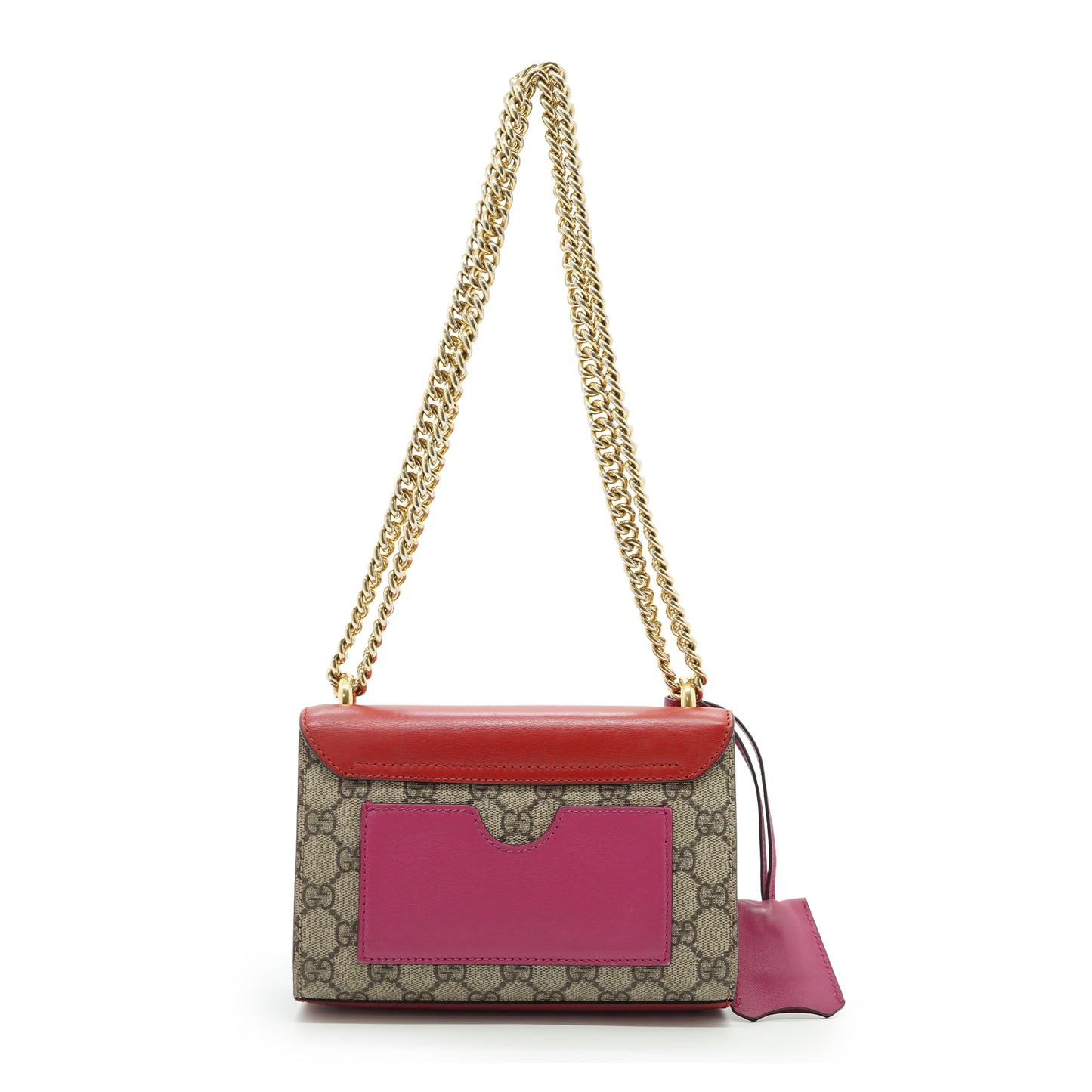 GG Supreme Coated Canvas Padlock Small Chain Shoulder Bag