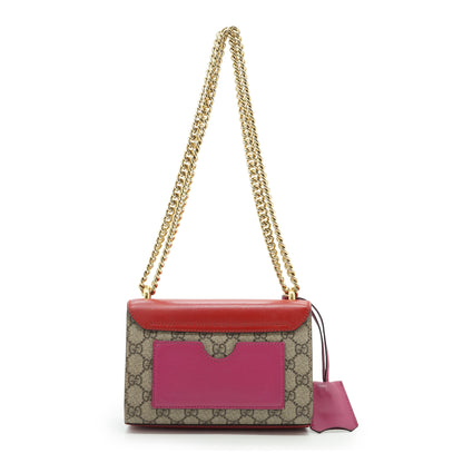 GG Supreme Coated Canvas Padlock Small Chain Shoulder Bag