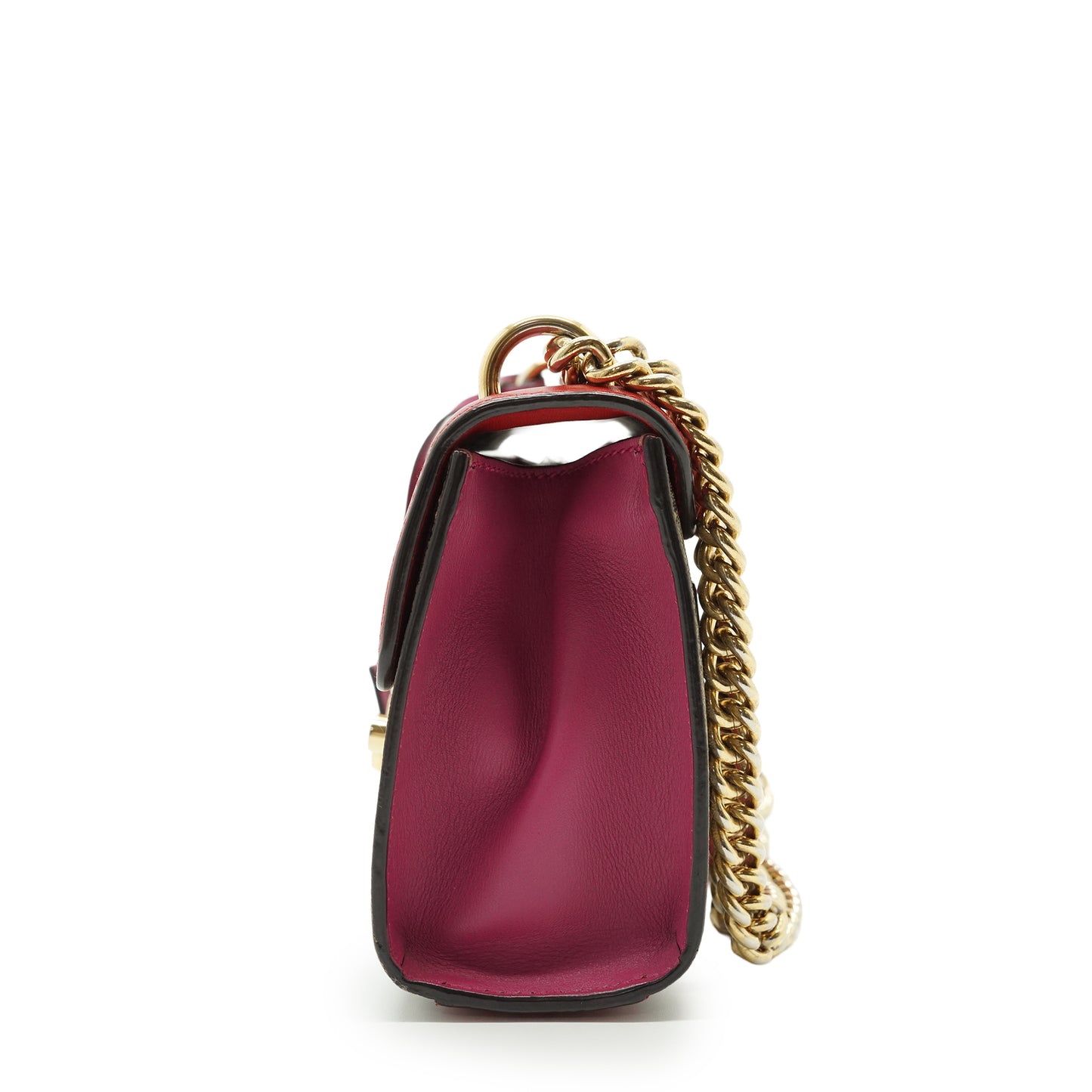 GG Supreme Coated Canvas Padlock Small Chain Shoulder Bag