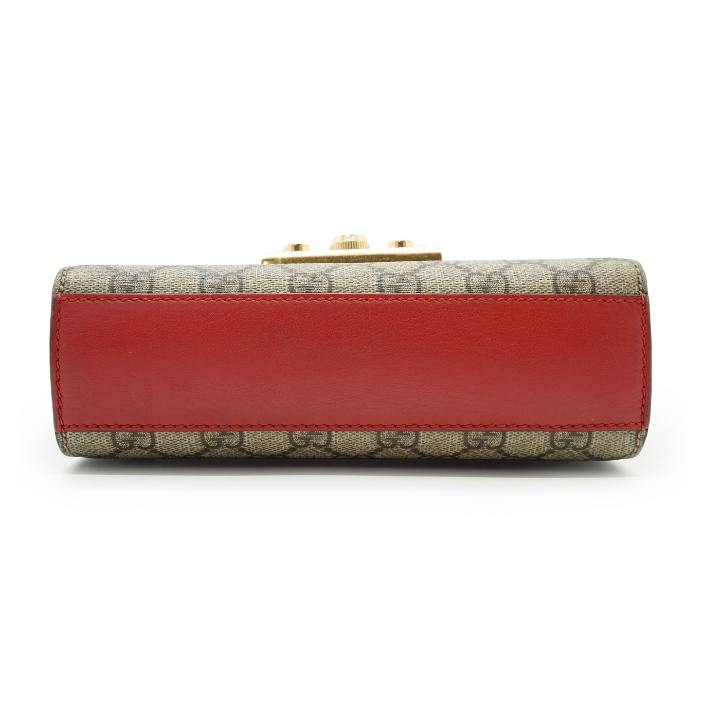 GG Supreme Coated Canvas Padlock Small Chain Shoulder Bag