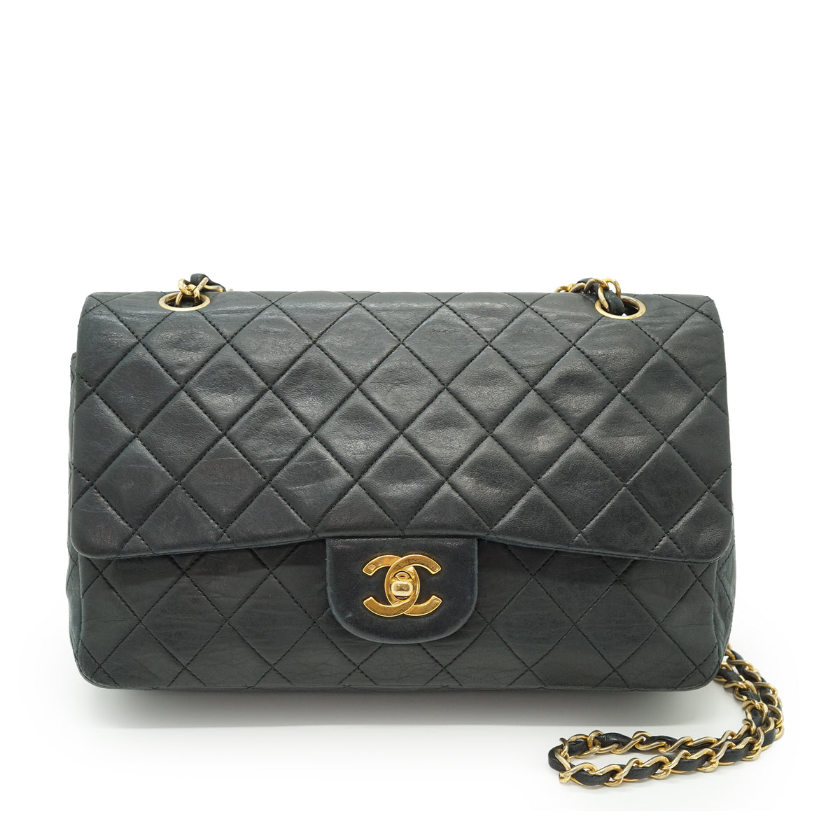 Double Flap Matelasse 25 Lambskin Chain Shoulder Bag