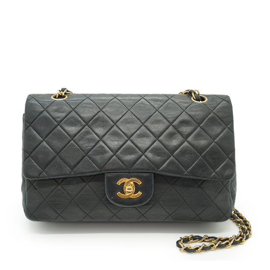Double Flap Matelasse 25 Lambskin Chain Shoulder Bag