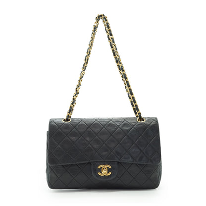 Double Flap Matelasse 25 Lambskin Chain Shoulder Bag