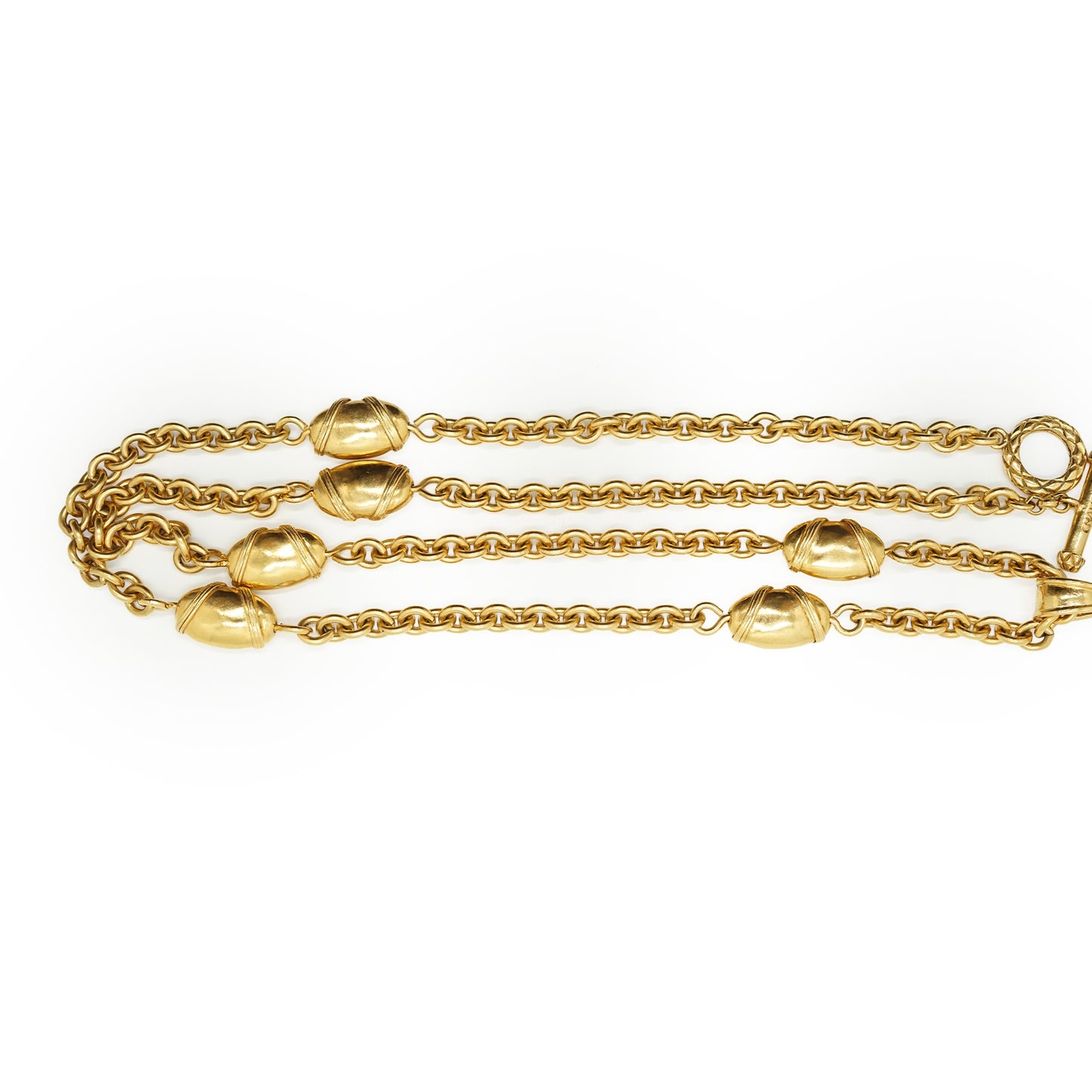 Vintage Large CC Gripoix Long Necklace GP