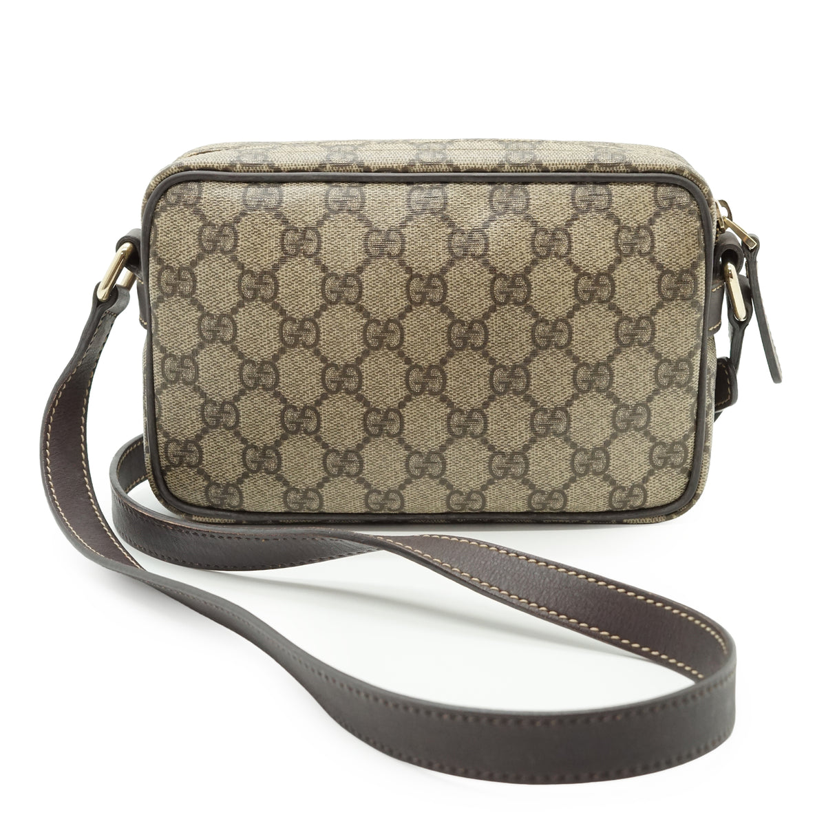 GG Supreme Coated Canvas Camera Crossbody Bag