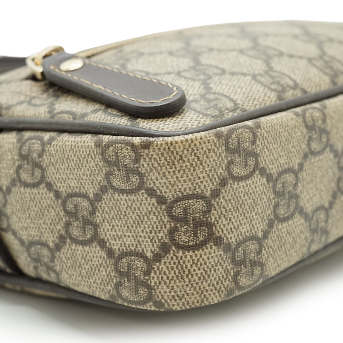 GG Supreme Coated Canvas Camera Crossbody Bag