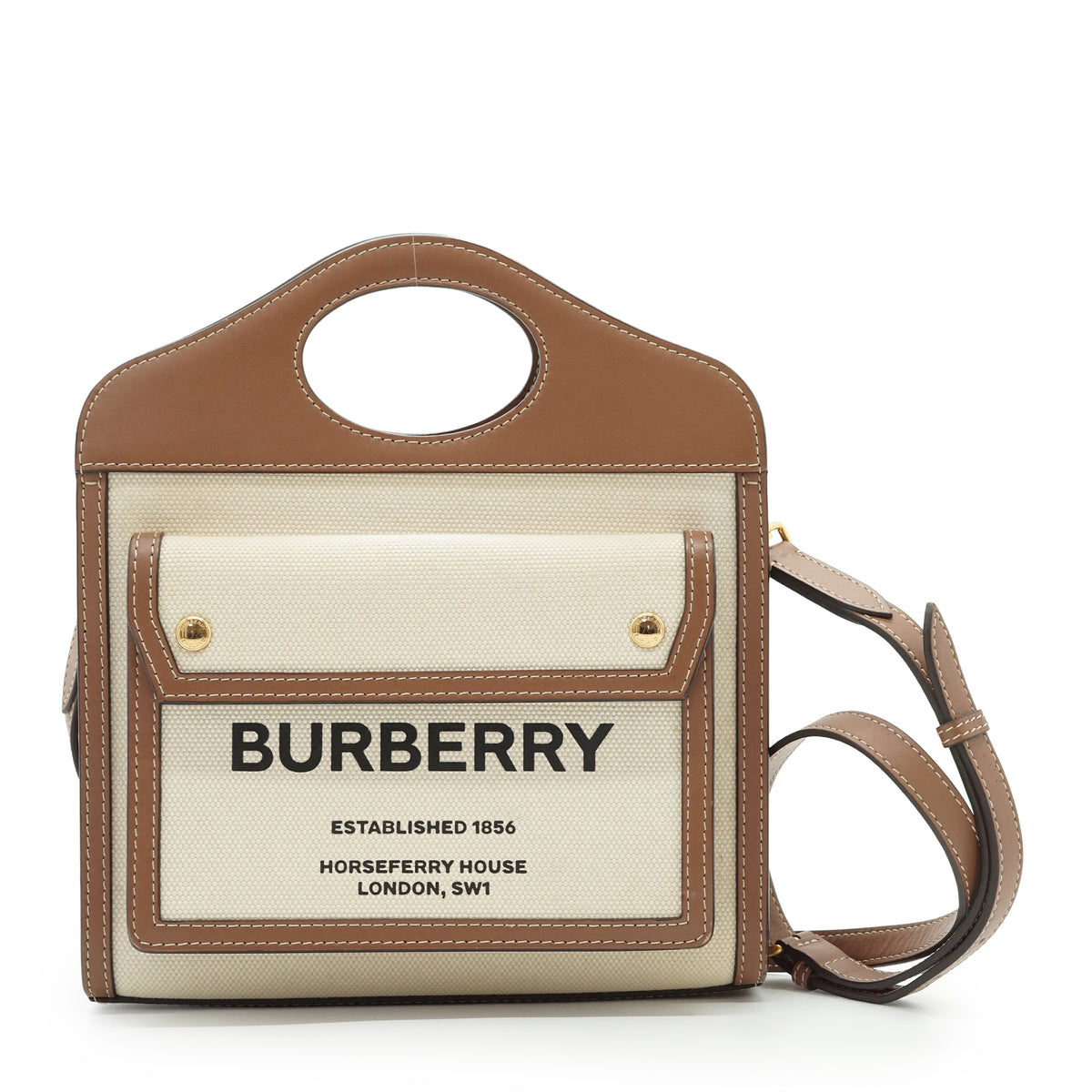 Mini Two-Tone Horseferry Pocket Bag