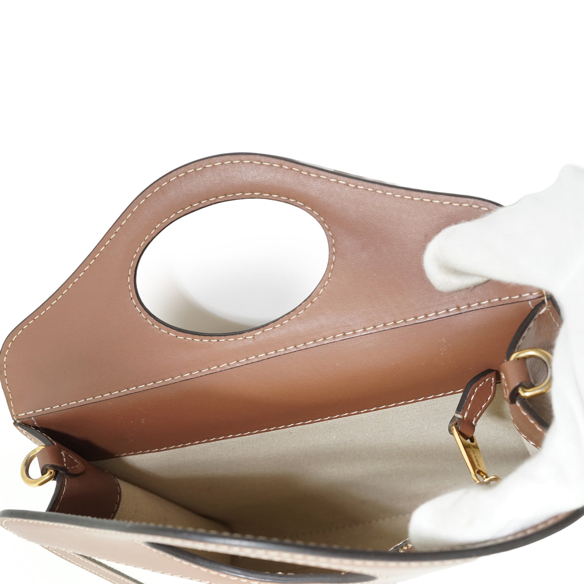 Mini Two-Tone Horseferry Pocket Bag