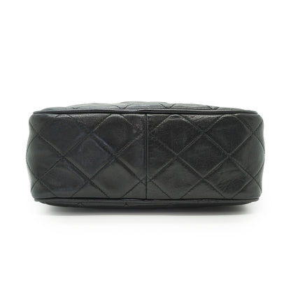 CC Lambskin Fringe Diamond-Quilted Small Chain Shoulder Camera Bag