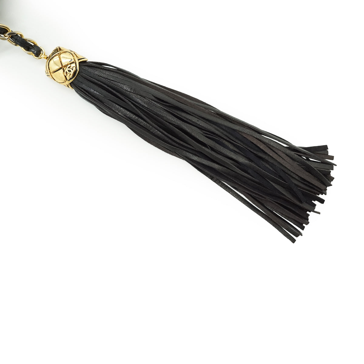 CC Lambskin Fringe Diamond-Stitching Chain Shoulder Camera Bag