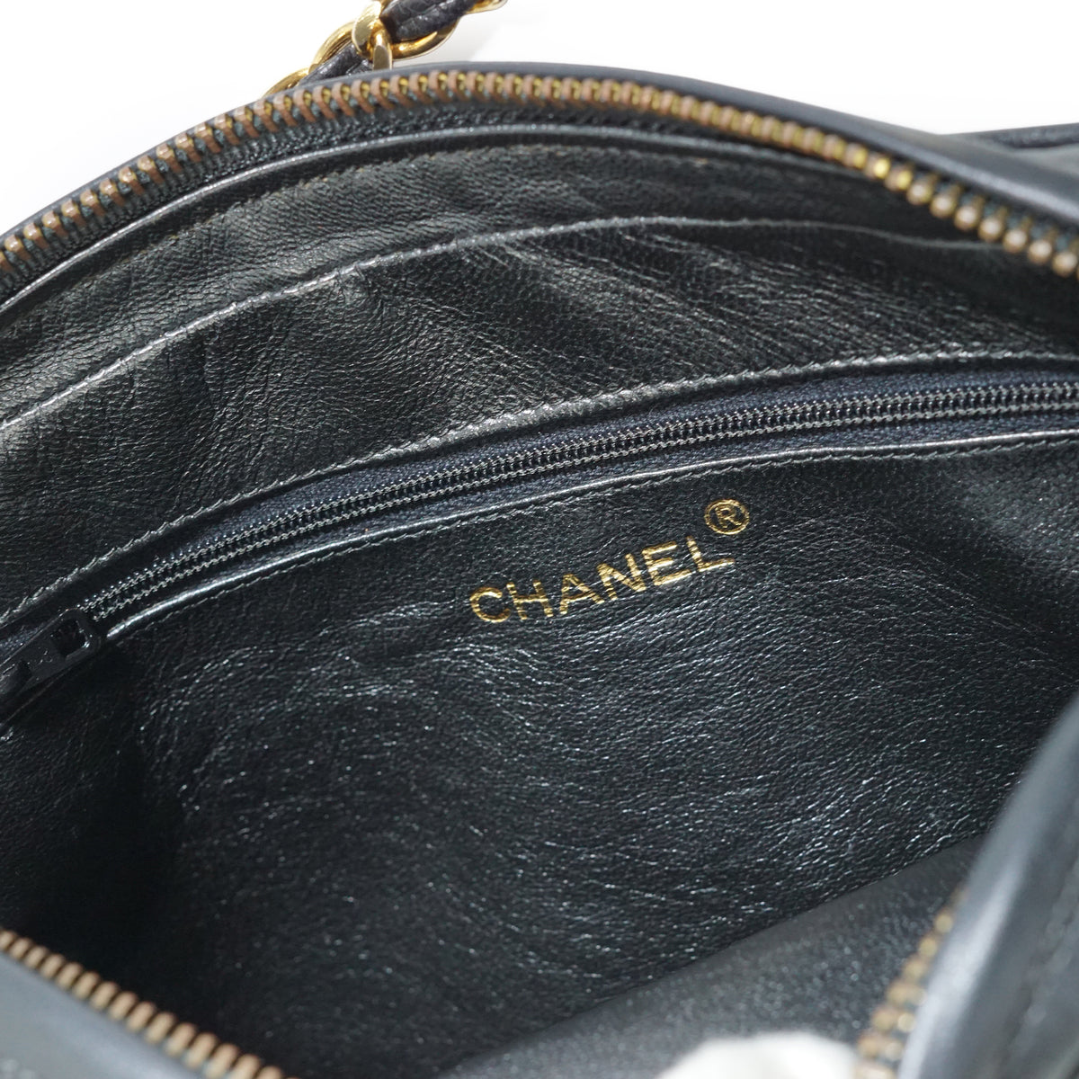 CC Lambskin Fringe Diamond-Stitching Chain Shoulder Camera Bag