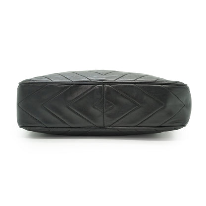 CC Lambskin Fringe Diamond-Stitching Chain Shoulder Camera Bag