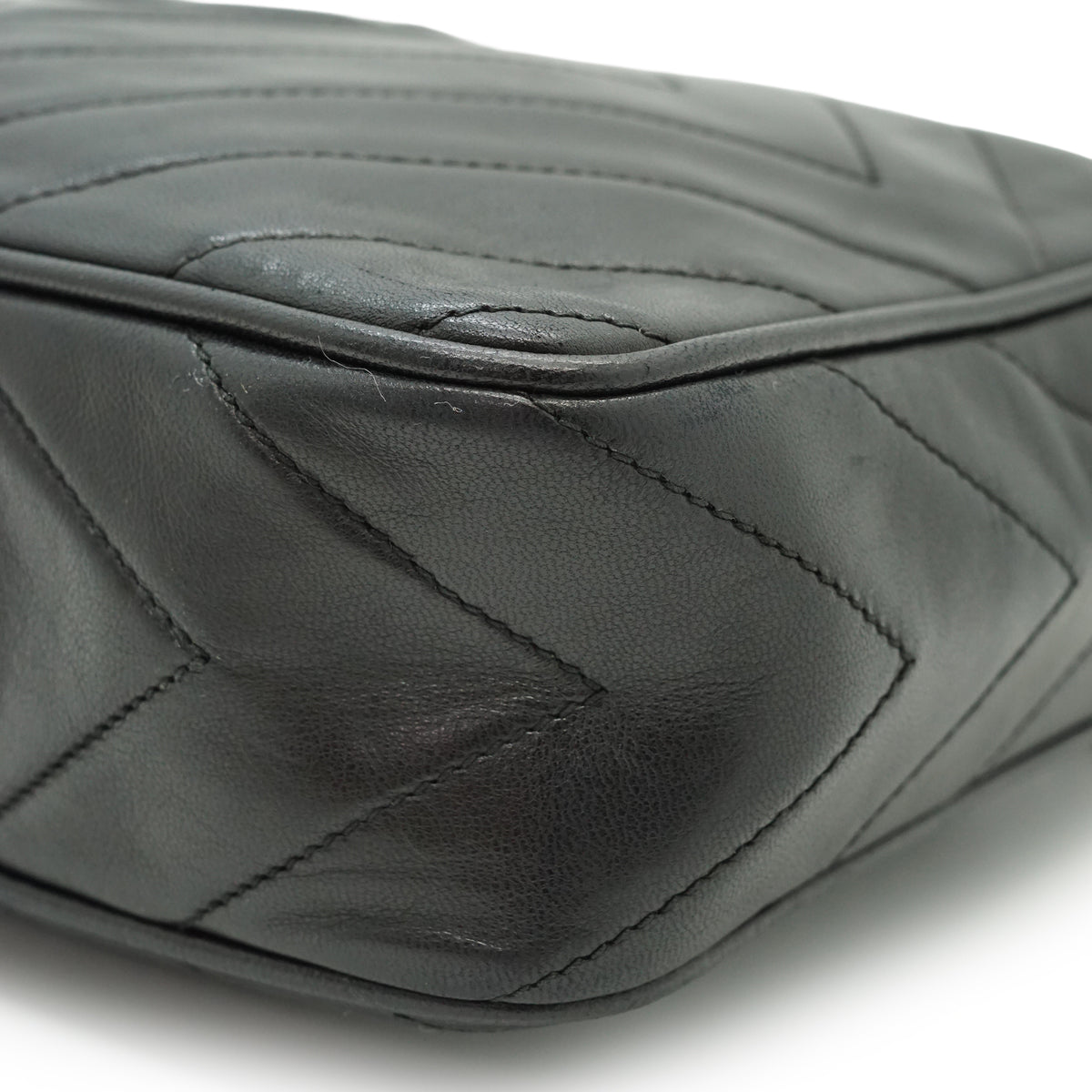 CC Lambskin Fringe Diamond-Stitching Chain Shoulder Camera Bag