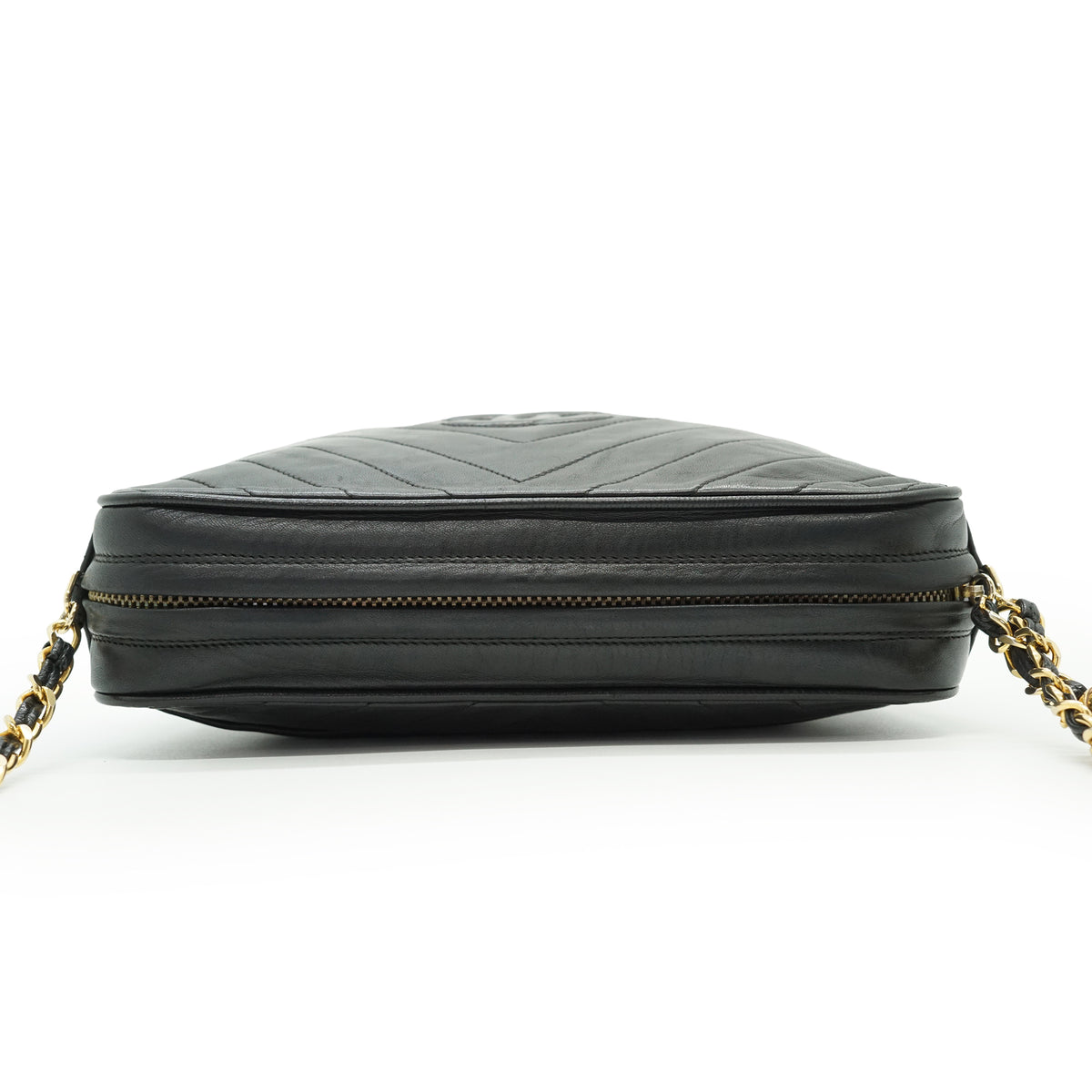 CC Lambskin Fringe Diamond-Stitching Chain Shoulder Camera Bag