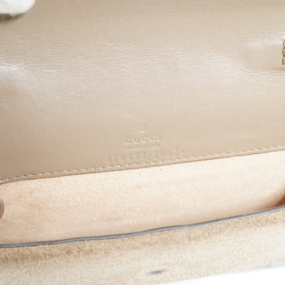 Dionysus GG Supreme Coated Canvas Suede Super Mini Chain Shoulder Bag