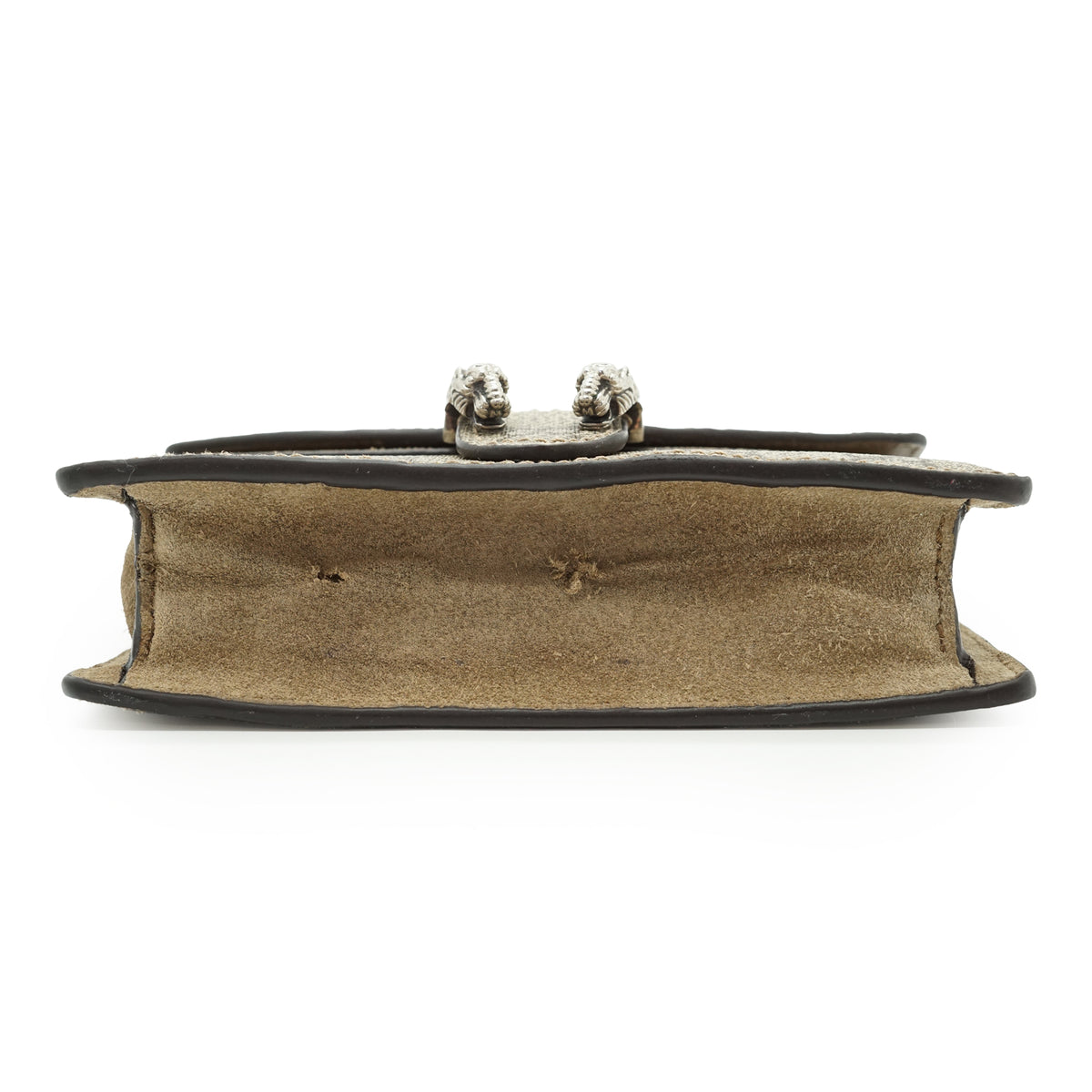 Dionysus GG Supreme Coated Canvas Suede Super Mini Chain Shoulder Bag