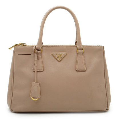 2way Saffiano Galleria Cammeo Double Zip Tote Medium